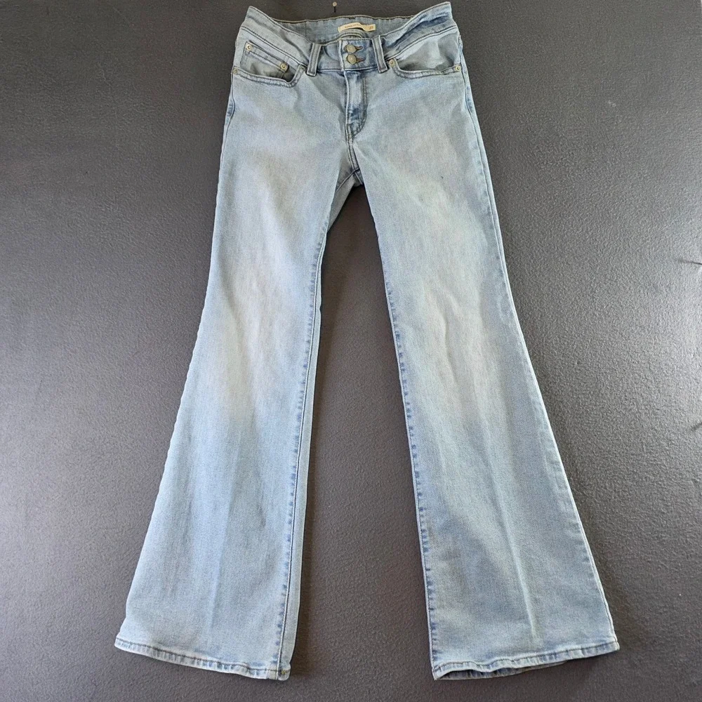 Levi's Superlow Flare Jeans Light Wash Denim W27 L32 A7454-0003